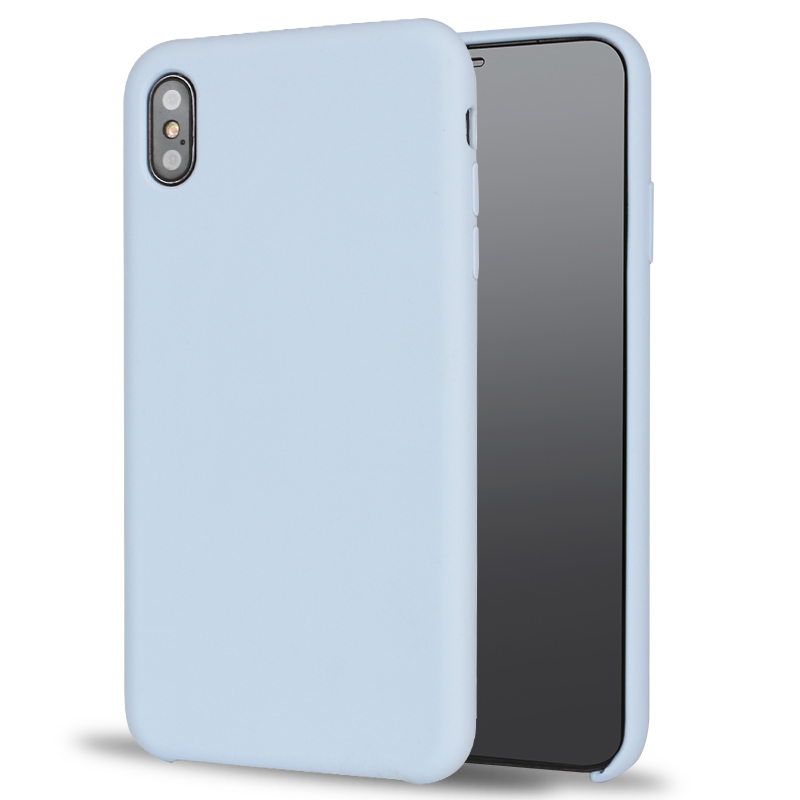 iPHONE Xs Max Pro Silicone Hard Case (Sky Blue)